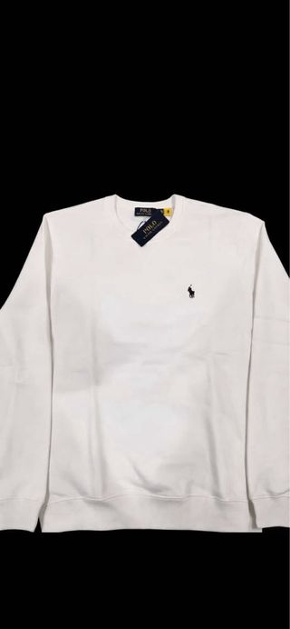 Polo Ralph Lauren Sweatshirt Branco Tamanho L