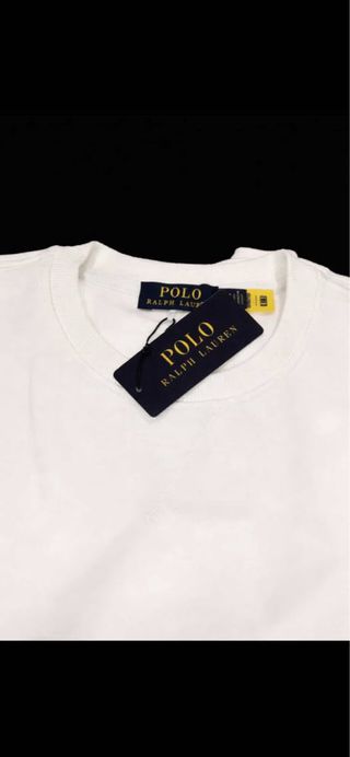 Polo Ralph Lauren Sweatshirt Branco Tamanho L