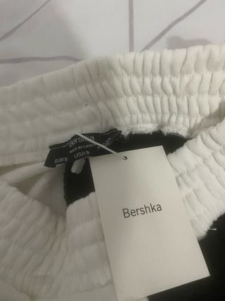 Pantalón chándal blanco y negro