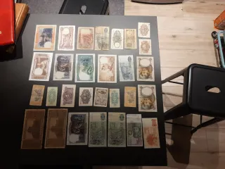 LOTE BILLETES DE ESPAÑA PARA MONEDAS Y BILLETES