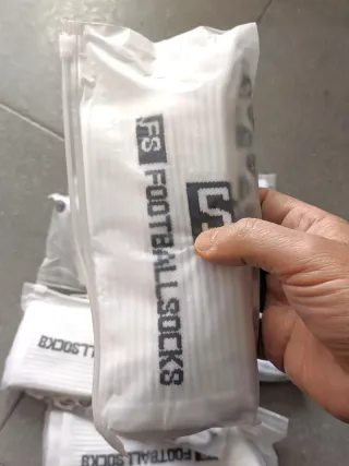 Set 6 Paia Calze Grip FS Bianco