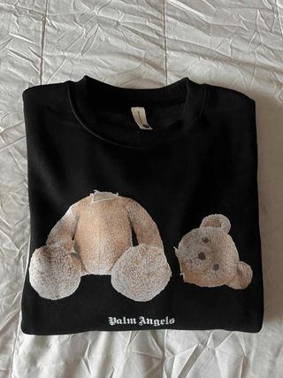 Sweatshirt Palm Angels Urso Preto Tamanho M