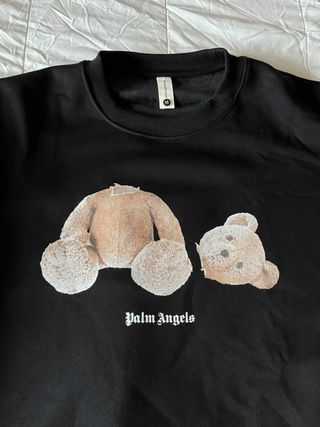 Sweatshirt Palm Angels Urso Preto Tamanho M