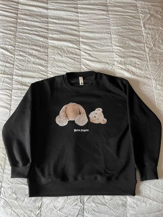 Sweatshirt Palm Angels Urso Preto Tamanho M
