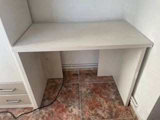 Mueble Estantería Escritorio Armario Blanco