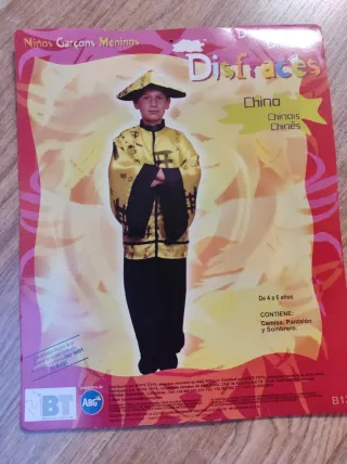 Disfraz infantil chino amarillo