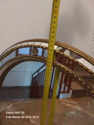 Espejo Veneciano Pared Dorado y Plateado