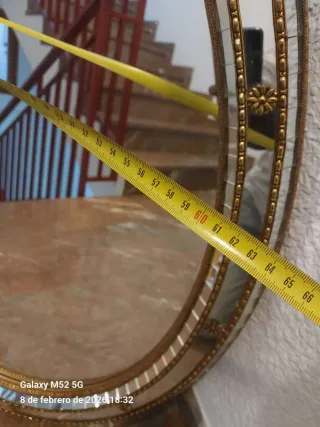 Espejo Veneciano Pared Dorado y Plateado