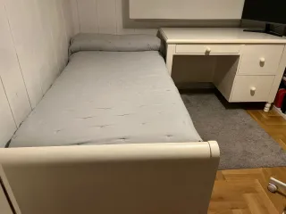 Cama nido blanca madera