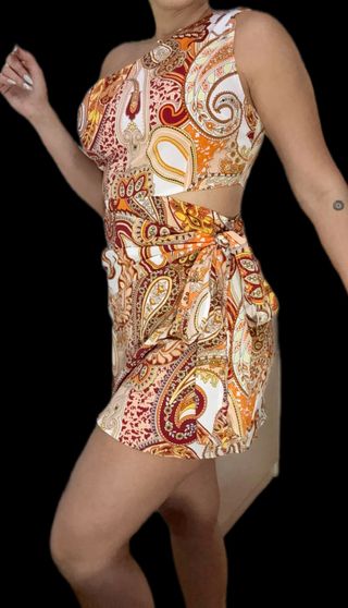 Vestido estampado paisley