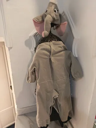 Disfraz Elefante Bebé Talla 0-3 Meses.65cm