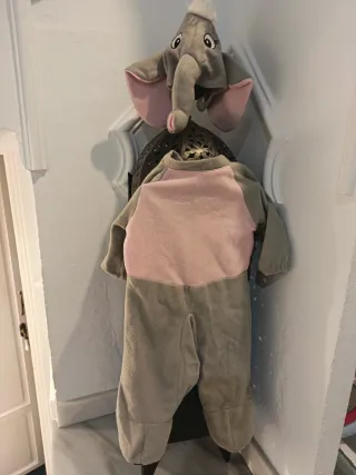 Disfraz Elefante Bebé Talla 0-3 Meses.65cm