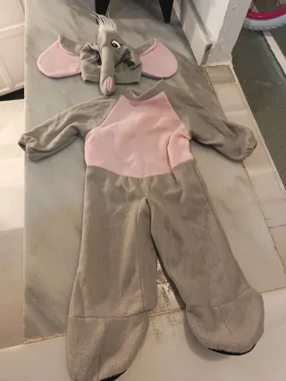 Disfraz Elefante Bebé Talla 0-3 Meses.65cm