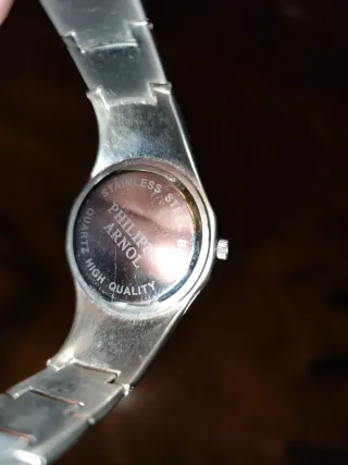 Reloj Philippe Arnal Plata y Blanco