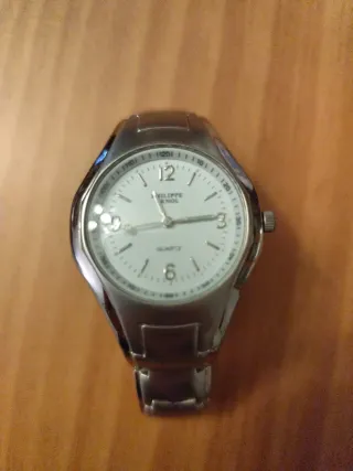 Reloj Philippe Arnal Plata y Blanco