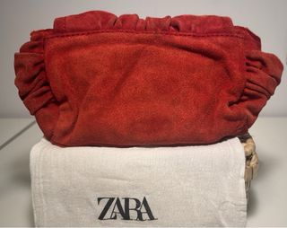 Bolso rojo de piel ‘Zara’