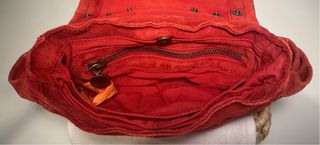 Bolso rojo de piel ‘Zara’