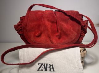 Bolso rojo de piel ‘Zara’