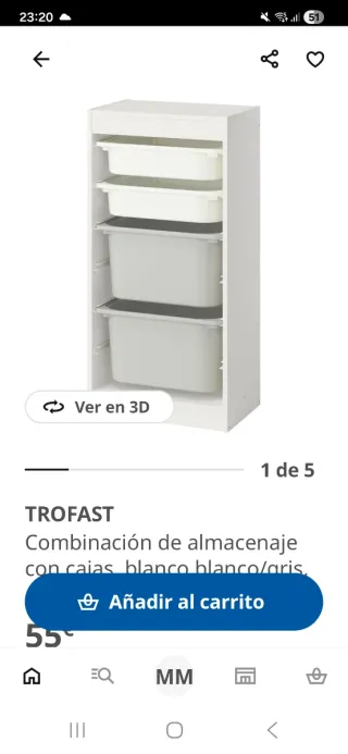 Armario de almacenaje con cajones