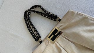 Borsa Fendi Beige con Logo FF