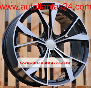 8817 JUEGO DE 4 LLANTAS VW BLACK METAL