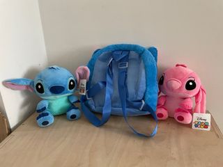 Lote Peluches Stitch y Ángel Disney