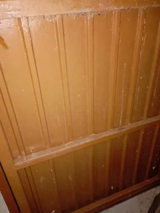 Puerta de hierro galvanizado