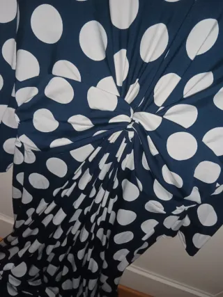 Mono lunares azul y blanco