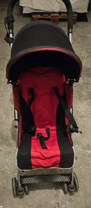 Silla de paseo McLaren Roja y Negra