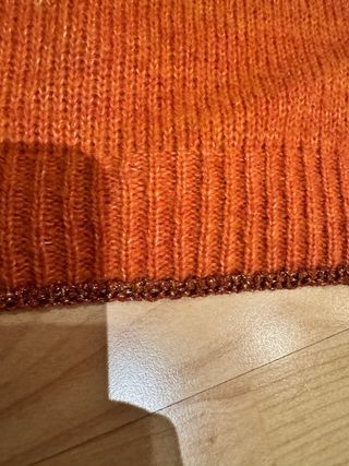 Vestido Zaitegui naranja cuello alto talla s/m