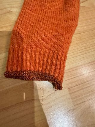 Vestido Zaitegui naranja cuello alto talla s/m