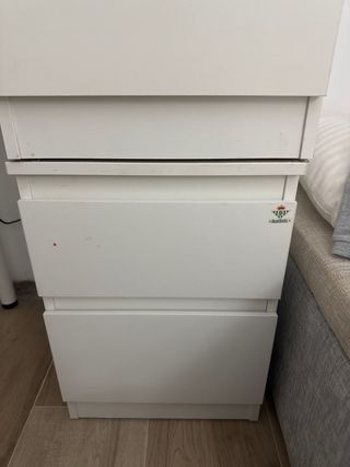 Mesitas de noche Ikea blancas