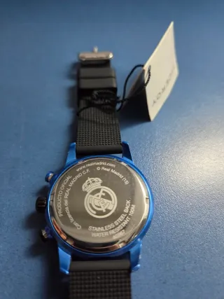 Reloj Real Madrid Negro y Azul