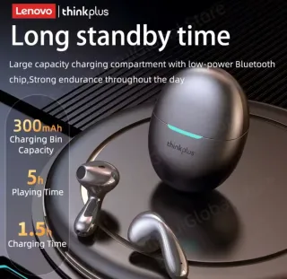 Auriculares  Bluetooth Lenovo LP48 Blanco