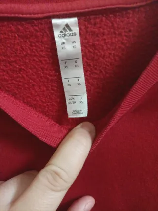 Felpa Adidas rossa