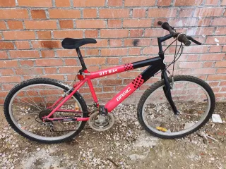 Bicicleta BTT BASIC Roja y Negra