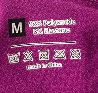 Top sportivo a manica lunga viola