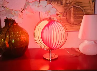 Lámpara Vintage Moon Roja