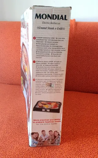 Barbacoa Eléctrica Mondial Grand Steak & Grill