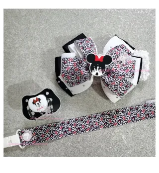 Set Diadema, Chupete y Chupetero Disney Minnie