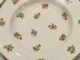 3 Platos Hondos de Porcelana Limoges
