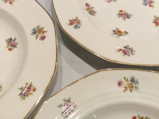 3 Platos Hondos de Porcelana Limoges
