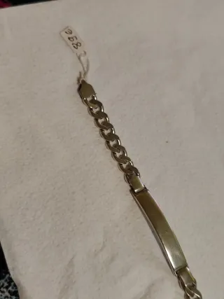 Pulsera de plata 925 con placa