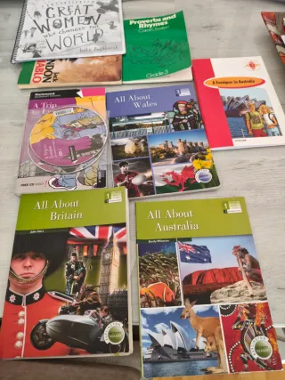 6 Libros lectura en ingles ESO y uno de proverbios
