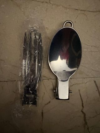 Cubierto de metal para llevar (cuchara y tenedor)