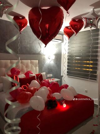 Regalo San Valentín Oso Peluches Globos