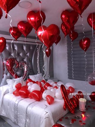 Regalo San Valentín Oso Peluches Globos