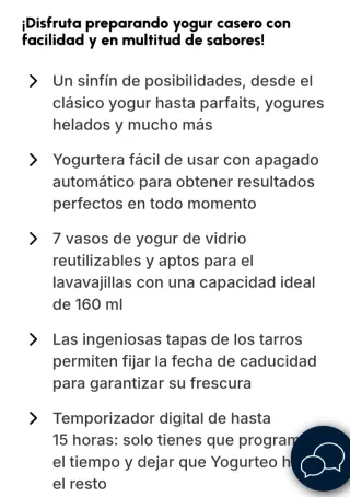 Postres y yogures con yogurtera