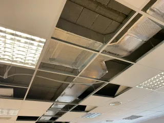 Montaje de conductos de fibra de vidrio