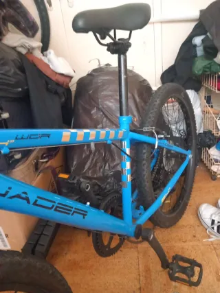 Bicicleta azul 24 velocidades;marca wader